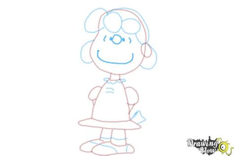 How To Draw Lucy Van Pelt From The Peanuts Movie Drawingnow