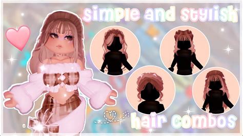 Simple And Stylish Hair Combos You Should Use Roblox Royale High Outfit Hacks Laurarblx Youtube