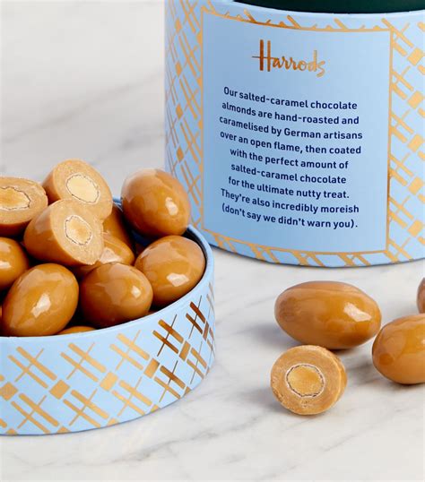 Harrods Salted Caramel Almonds 325g Harrods UK