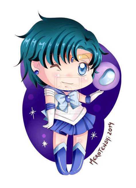 Chibi Sailor Mercury By Merotenshi On Deviantart Chibi Sailor