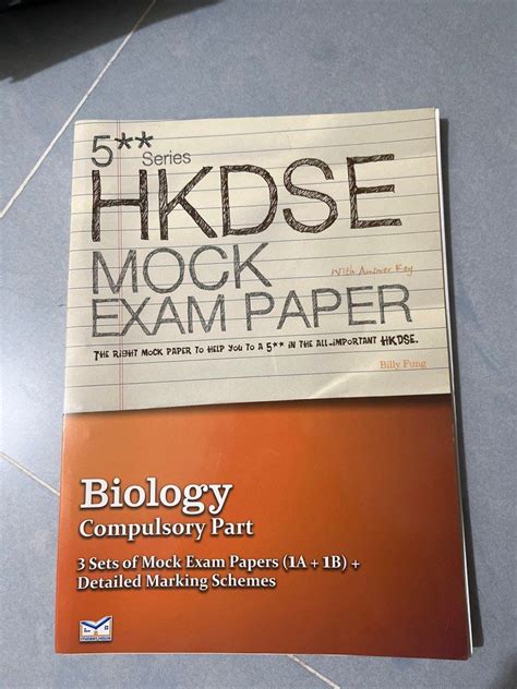 全新DSE biology mock paper 連答案 興趣及遊戲 書本 文具 書本及雜誌 補充練習 Carousell