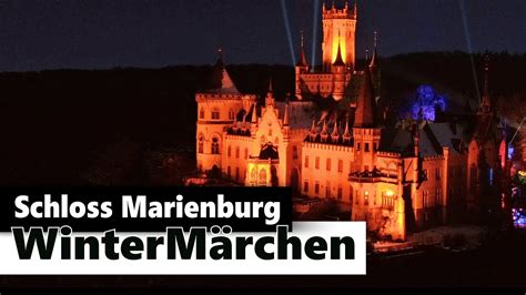 Entdecke das weihnachtliche märchenhafte Schloss Marienburg ein