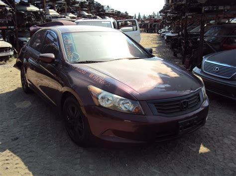 2008 Honda Accord 4 Door Sedan Lx P Model 24l At Fwd Color Burgundy