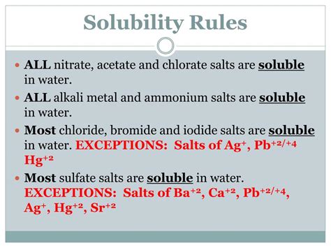 Ppt Solubility Rules And Net Ionic Equations Powerpoint Presentation