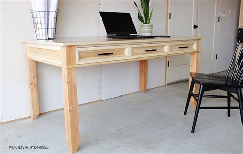 Diy Writing Desk {building Plans And Video Tutorial } Writing Desk Building Plans Desk