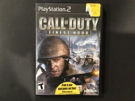 Call Of Duty Finest Hour Sony PlayStation 2 2004 With Manual