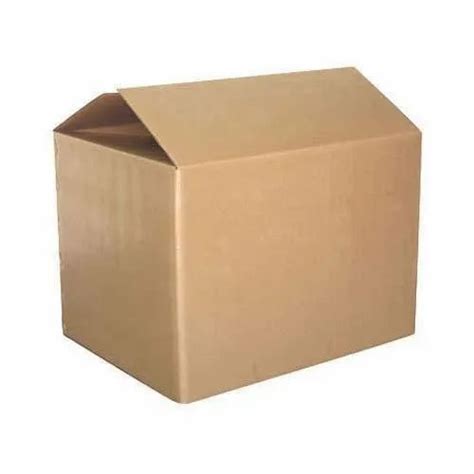 Rectangle Plain Brown Corrugated Cardboard Box Box Capacity 1 5 Kg At