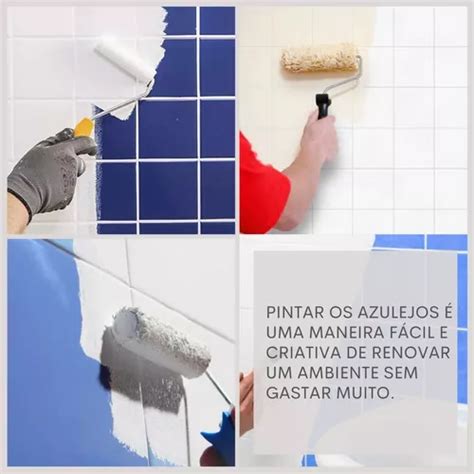 Tinta Esmalte Epóxi Azulejo Cozinha Banheiro Cores 800ml R 59 em