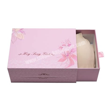 Custom Luxury Clothing Underwear Package Custom Logo Paper Clothes Box Bra Lingerie Drawer Shape