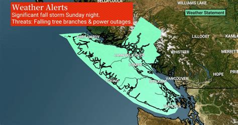 Fall storm season arrives, weather alerts in effect for parts of B.C ...