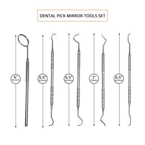 Dental Pick Mirror Tools Set Sculpture Instrument Oral Kit | Surgical Mart