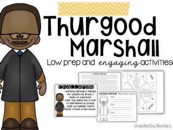 Thurgood Marshall Activities By Engaging Roots TPT