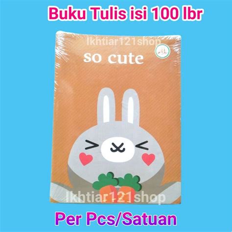 Jual Buku Tulis Aa Isi 100 Lembar Satuan Eceranper Pcs Shopee Indonesia