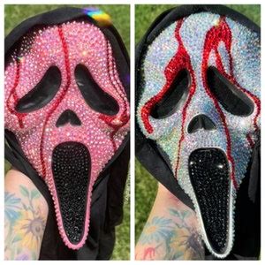 Crystalized Bloody Scream Ghostface Mask - Etsy