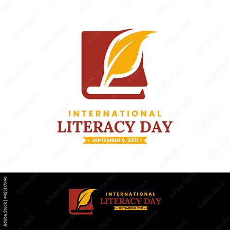 International Literacy Day Logo Design Template Stock Vector | Adobe Stock