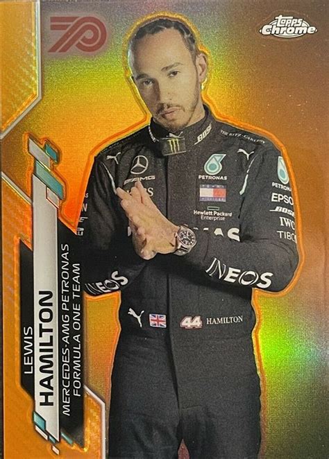 Lewis Hamilton Topps Chrome Formula Th Anniversary Orange