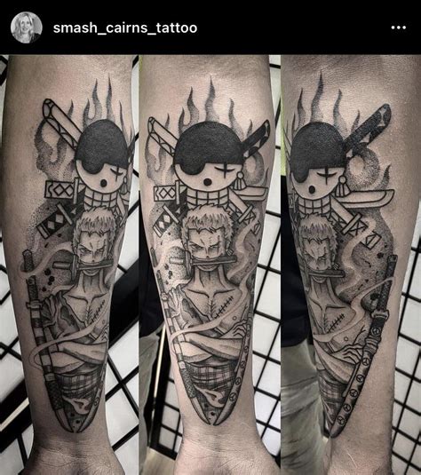 One Piece Tattoo Zoro Zoro One Piece Tattoo