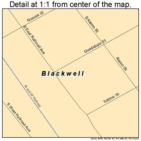 Blackwell Texas Street Map 4808488