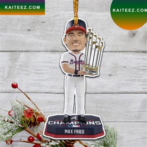 Max Fried Atlanta Braves World Series Champions Christmas Ornament