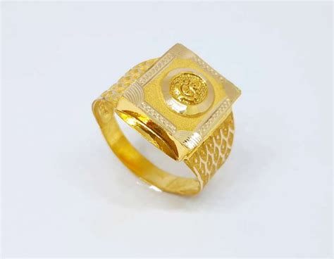 18kt Gold Ring God Design For Mens Welcome To Rani Alankar