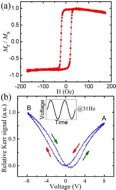 A Typical Ferroelectric Hysteresis Loop Of The NiFe PMNPT Pt Si