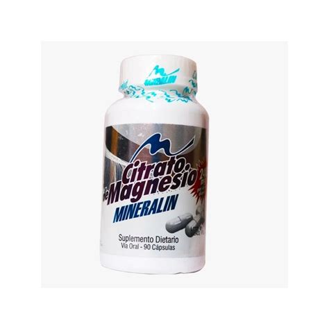 Citrato De Magnesio 240mg X 90 Cápsulas Mineralin Supernat