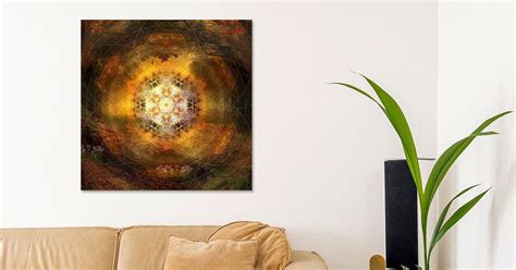 Mandala Blumenwiese Im Sonnenuntergang Von Sabine Wagner Auf Artframe