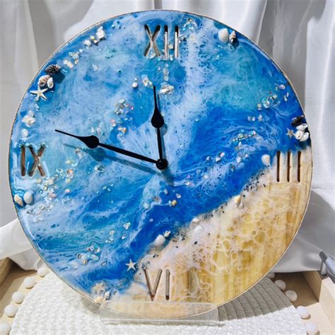 Beach Theme Wall Clock | Crystal Clear Krafts