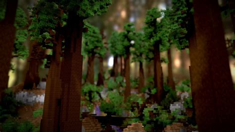 Minecraft Redwood Forest 3D Model By Plutouthere 68d901b Sketchfab