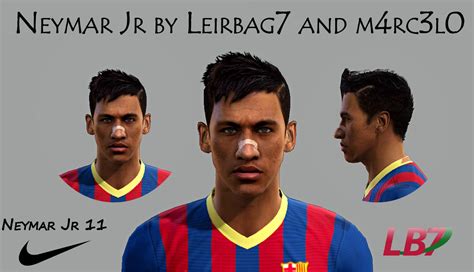 Pes Modification Face Neymar Jr By Leirbag And M Rc L