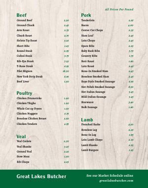 Delightful Farmers Market Menu Templates