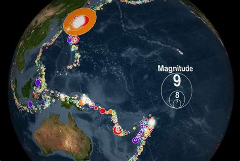 Here's what 15 years of global earthquakes looks like in under four minutes