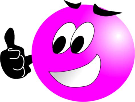 Free Png Download Smiley Thumbs Up Blue Png Images Pink Thumbs Up Emoticon Clipart Full Size