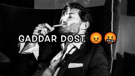 Gaddar Dost High Level Attitude Shayari Best Whatsaap Status