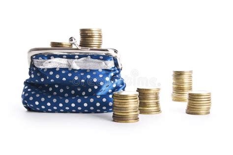 Wallet with coins stock image. Image of coins, coin, leather - 49433545