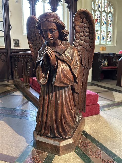 Coggeshall Essex St Peter Ad Vincula Angel On Altar Rail