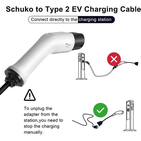 Ev Connector A Type Male Plug To Schuko Socket Ev Charging Adapter