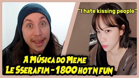 LE SSERAFIM 1 800 hot n fun 르세라핌 Color Coded Lyrics REACT DO MORENO YouTube