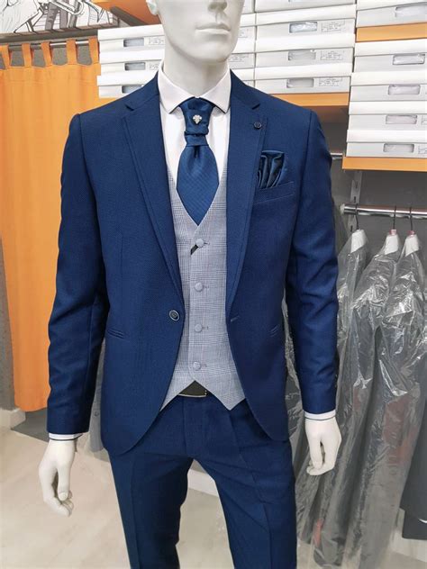 Traje De Ceremonia Azul TRC 56 Conecta Moda Joven