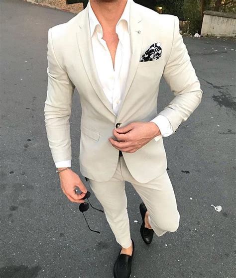 Creme Suit Mensfashion Suit Menswear Ternos Masculinos Terno