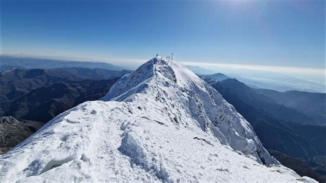 Pania Della Croce Alpi Apuane Pietrapana Invernale Da Foce