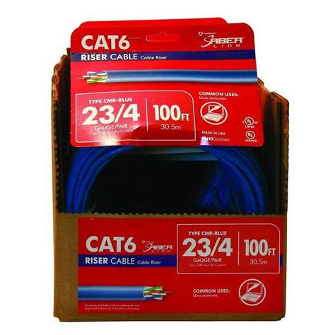 Southwire Ft Blue Solid Cu Cat Cmr Riser Data Cable