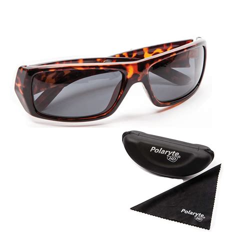 Polaryte Hd Vision Polarized Sunglasses Tortoise As Seen On Tv Ebay