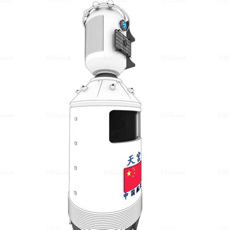 China Tiangong Space Station 3D model