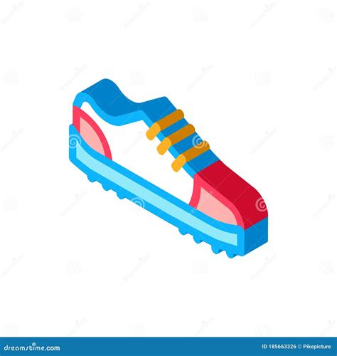 Sneaker Shoe Isometric Icon Vector Illustration Stock Vector