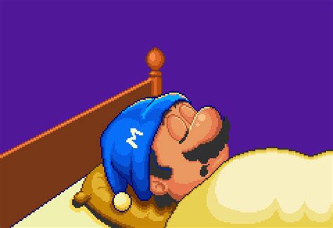 Mario Sleeping by PrincessPuccadomiNyo on DeviantArt