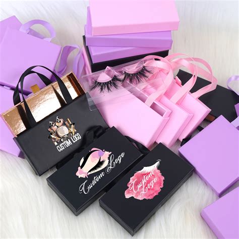 Stamping Drawer Eyelash Packaging Box Wholesale Custom Logo Lashes Box