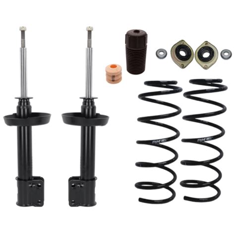 Kit De Suspension Amortiguadores Espirales Cazoletas Fuelles Con