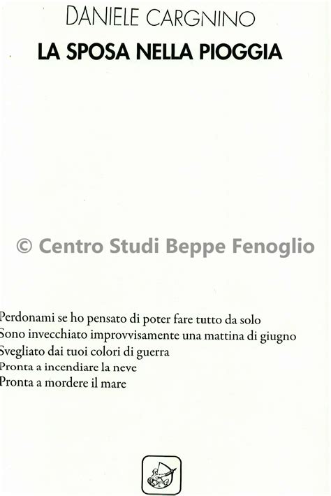 Centro Studi Beppe Fenoglio La Sposa Nella Pioggia Centro Studi