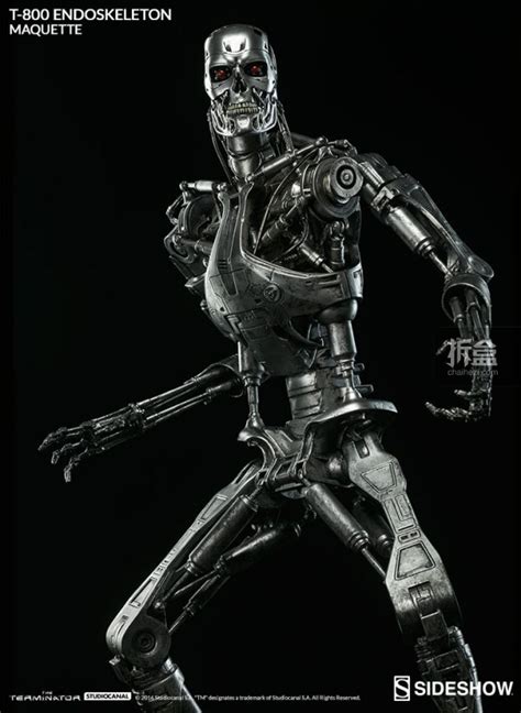 Sideshow《终结者》t 800 内骨骼20寸雕像 拆盒